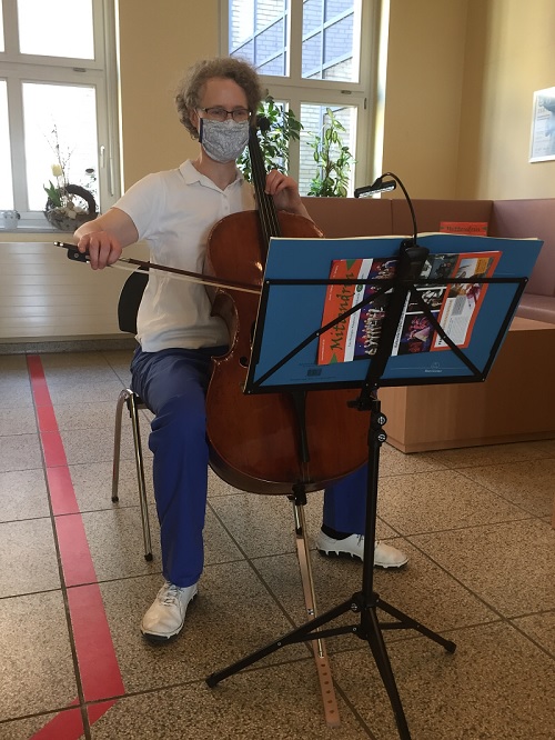 Bild Musikalische Mittagspause im Krankenhaus Wriezen